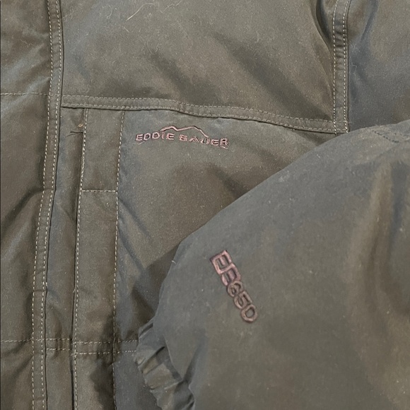 Eddie Bauer EB650 Goose Down Puffer Jacket Insulated Warm Hooded Winter Coat XLT - Picture 5 of 11